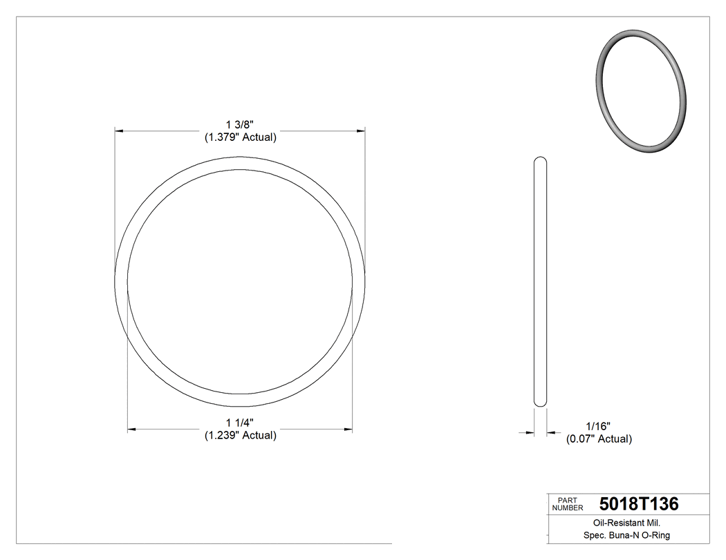 Technical drawing - 5018T136